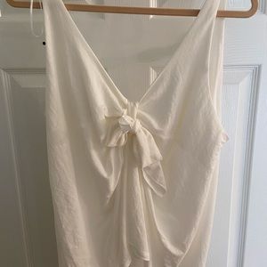 NWT adjustable white tank top